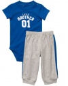 Carters 2−pc. Little Brother Pant Set BLUE/GREY Newborn