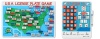 3 Item Bundle: Melissa & Doug 2098 U.S.A. License Plate Game Travel Game and 2095 Flip-to-Win Hangman Travel Game + Free Activity Book