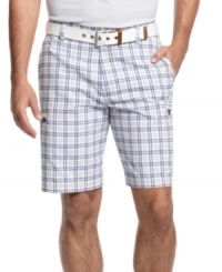 Gear up for your golf game in style with these performance shorts from Izod. The moisture-wicking technology will keep your cool and dry for all 18 holes. (Clearance) Gear up for your golf game in style with these performance shorts from Izod. The moisture-wicking technology will keep your cool and dry for all 18 holes. (Clearance)