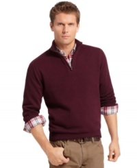 Paired with any patterned shirt, this solid Izod sweater is the perfect finishing piece. Paired with any patterned shirt, this solid Izod sweater is the perfect finishing piece.