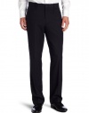 Perry Ellis Men's Portfolio Mini Textured Stripe Flat Front Dress Pant