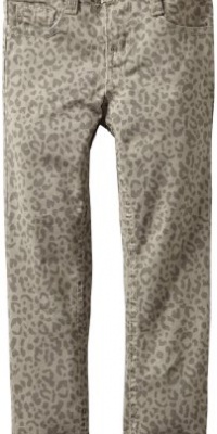 Almost Famous Girls 7-16 Animal Print Pant, Grey Denim, 7 Almost Famous Girls 7-16 Animal Print Pant, Grey Denim, 7