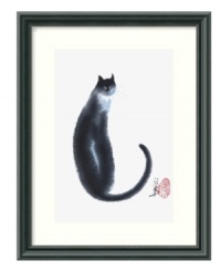 Slender and serene, Cheng Yan's cat look over her shoulder with two piercing blue eyes for an effect that's utterly compelling. With a lovely beaded-edge wood frame, this art print adds undeniable beauty to any room. Slender and serene, Cheng Yan's cat look over her shoulder with two piercing blue eyes for an effect that's utterly compelling. With a lovely beaded-edge wood frame, this art print adds undeniable beauty to any room.