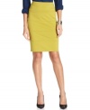 Seamed detail creates a beautiful banded effect and a fresh spin on the classic pencil skirt. By NY Collection.