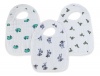 aden + anais 3 Pack Nibble Snap Bibs, Jungle Jam