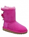 UGG Australia Infants' Bailey Bow Toddler Suede Boots,Cerise,8 Toddler US