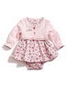 GUESS Baby Bodysuit Dress and Jacket with Head, PRINT (3/6M)