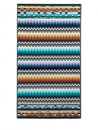 Liven up your beach routine with this bright cotton towel woven in Missoni's signature chevron stripe.Cotton40W X 75HMachine washMade in Portugal Liven up your beach routine with this bright cotton towel woven in Missoni's signature chevron stripe.Cotton40W X 75HMachine washMade in Portugal