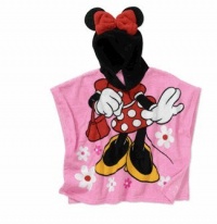 Minnie Mouse Toddler Girls Poncho Blanket Minnie Mouse Toddler Girls Poncho Blanket