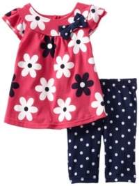 Carter's Watch the Wear Baby-girls Infant 2 Piece Tunic Set With Polka Dot Leggings, Fuchsia Purple, 12 Months Carter's Watch the Wear Baby-girls Infant 2 Piece Tunic Set With Polka Dot Leggings, Fuchsia Purple, 12 Months