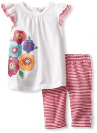 Carter's Watch the Wear Baby-girls Infant 2 Piece Tunic Set With Striped Leggings, White, 24 Months Carter's Watch the Wear Baby-girls Infant 2 Piece Tunic Set With Striped Leggings, White, 24 Months