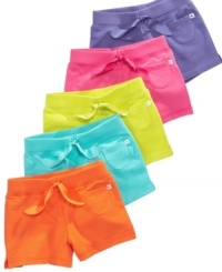 Casual gets colorful with a pair of these darling knit shorts from Carter's. Casual gets colorful with a pair of these darling knit shorts from Carter's.