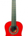 Barcelona 30-Inch 1/2-Size Nylon String Classical Acoustic Guitar - Metallic Red