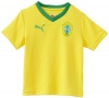Puma - Kids Boys 2-7 Brasil Tod Tee, Yellow, 4T