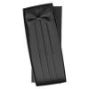 Black Silk Tie & Cummerbund Set