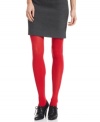 Amp up your everyday look with a pop of bold color with these opaque tights from HUE. Pair them with skirts or dresses for a dramatic deskside to dinner date style.