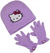 Hello Kitty Girls 2-6X Fleece Hat And Glove Set, Light Purple, One Size