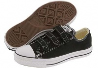 Converse Chuck Taylor All Star Lo Top Little Kids Velcro 3 Strap Black Size 2 Converse Chuck Taylor All Star Lo Top Little Kids Velcro 3 Strap Black Size 2