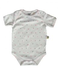 Noa Lily Short Sleeve Bodysuit, Pink Hearts, 24 Months Noa Lily Short Sleeve Bodysuit, Pink Hearts, 24 Months