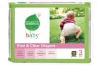 Seventh Generation Free and Clear Baby Diapers, Stage 3, 35 Count (Pack of 4) Seventh Generation Free and Clear Baby Diapers, Stage 3, 35 Count (Pack of 4)