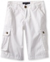 Tommy Hilfiger Boys 8-20 Back Country Cargo Short, Classic White, 14 Regular