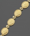 Classic design and lasting beauty. This beautiful bracelet is crafted in 14k gold. Approximate length: 7-1/2 inches.