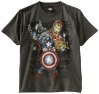 Marvel Boys 8-20 We Are Marvel Tee,Charcoal,Small Marvel Boys 8-20 We Are Marvel Tee,Charcoal,Small