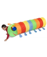 They'll think they're somewhere over the rainbow when crawling through this bright tunnel from Melissa and Doug. They'll think they're somewhere over the rainbow when crawling through this bright tunnel from Melissa and Doug.