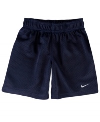 These field-ready mesh shorts from Nike are set to perform along with him. These field-ready mesh shorts from Nike are set to perform along with him.