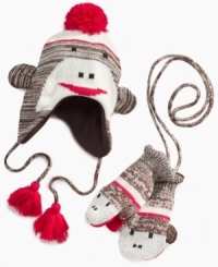 Keep her fingers toasty in these lined monkey mittens from MUK LUKS. Keep her fingers toasty in these lined monkey mittens from MUK LUKS.