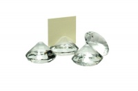 Oleg Cassini 138891 Diamond Crystal Place Card Holder, Set of 4 Oleg Cassini 138891 Diamond Crystal Place Card Holder, Set of 4