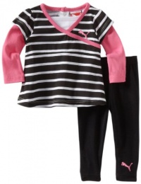 Puma - Kids Baby-Girls Infant Promo Pant Set, Black, 12 Months Puma - Kids Baby-Girls Infant Promo Pant Set, Black, 12 Months
