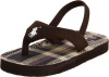 Polo by Ralph Lauren Terrence Thong Sandal (Toddler/Little Kid/Big Kid),Brown Sportbuck/Road Multi Plaid,3 M US Little Kid