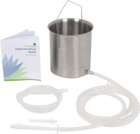 PurEnema Stainless Steel Enema Kit with 60 Page Enema Instructional Booklet | Medical-Grade Silicone Tubing | Seeking Health PurEnema Stainless Steel Enema Kit with 60 Page Enema Instructional Booklet | Medical-Grade Silicone Tubing | Seeking Health