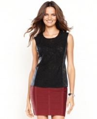 INC's petite shell takes on a luxurious look with elegant lace. Perfect for day or night dressing, too. (Clearance) INC's petite shell takes on a luxurious look with elegant lace. Perfect for day or night dressing, too. (Clearance)