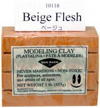 Van Aken Plastalina Modeling Clay flesh 1 lb. bar Van Aken Plastalina Modeling Clay flesh 1 lb. bar