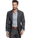 Upgrade your business style with this slim-fit striped blazer from INC International Concepts.