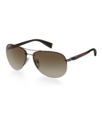 The high-performance distinctive Red Stripe logo of Prada Linea Rossa is a lifestyle sunwear collection created for the fashion-forward consumer. For those who wear sunglasses for competitive and noncompetitive sports and leisure, Prada Linea Rossa unites both active and leisure lifestyles in an eyewear collection, while holding fast to the unmistakable Prada style. The high-performance distinctive Red Stripe logo of Prada Linea Rossa is a lifestyle sunwear collection created for the fashion-forward consumer. For those who wear sunglasses for competitive and noncompetitive sports and leisure, Prada Linea Rossa unites both active and leisure lifestyles in an eyewear collection, while holding fast to the unmistakable Prada style.