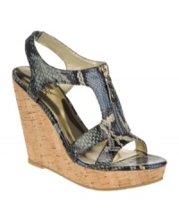 The Carlos Santana Pursuit Sandals have a fashionista following this season with their modern caged upper, edgy front zipper and trendy platform wedge. The Carlos Santana Pursuit Sandals have a fashionista following this season with their modern caged upper, edgy front zipper and trendy platform wedge.