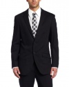 Kenneth Cole New York Mens Black Solid Suit Separate Coat