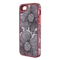 Speck Products FabShell Fabric-Covered Case for iPhone 5 - Retail Packaging - FreshBloom Coral Pink/Black Speck Products FabShell Fabric-Covered Case for iPhone 5 - Retail Packaging - FreshBloom Coral Pink/Black