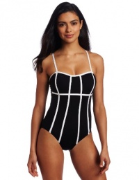 JAG Women's Jag Draw The Line Tank One Piece Swimsuit JAG Women's Jag Draw The Line Tank One Piece Swimsuit