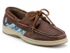 Sperry Women's Bluefish 2-Eye Shoes Tan/Navy Plaid
