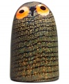 Large golden eyes and a rounded head make the iittala barn owl as distinct as its inspiration. First hatched in 1972 by artist Oiva Toikka, the fanciful Birds collection captures the nuances of each creature in beautiful mouth-blown glass.