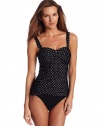 Jantzen Women's Pretty Pin Dot Tankini Top