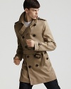 An undisputed classic from Burberry, the classic trench coat brings understated style to blustery days.