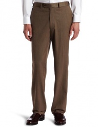 Louis Raphael ROSSO Men's Washable Wool Blend Herringbone Pattern Flat Front Dress Pant,Oat,38X32 Louis Raphael ROSSO Men's Washable Wool Blend Herringbone Pattern Flat Front Dress Pant,Oat,38X32