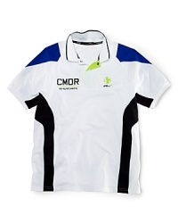 The iconic polo shirt is reinterpreted in our sporty design, constructed from moisture-wicking stretch pique with hydro-mesh panels for a sleek look that offers a cool, comfortable feel. Coolmax® moisture-wicking technology moves perspiration away from the body and through the fabric for superior cooling and ventilating capabilities. The iconic polo shirt is reinterpreted in our sporty design, constructed from moisture-wicking stretch pique with hydro-mesh panels for a sleek look that offers a cool, comfortable feel. Coolmax® moisture-wicking technology moves perspiration away from the body and through the fabric for superior cooling and ventilating capabilities.