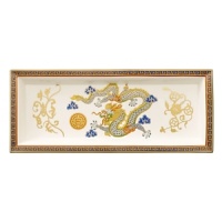 In celebration of 2012, the iconic dragon takes center stage in this limited edition contemporary collection. Vivid colors highlight rich oriental elements symbolizing good luck, a good future, success and prosperity. In celebration of 2012, the iconic dragon takes center stage in this limited edition contemporary collection. Vivid colors highlight rich oriental elements symbolizing good luck, a good future, success and prosperity.