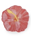 Feel like you're on holiday with the big, tropical blooms of Hibiscus dessert plates by Clay Art. A fanciful flower shape and rosy pink hue makes special treats look extra irresistible. (Clearance)